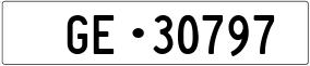 Truck License Plate